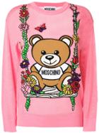 Moschino Teddy Bear Sweater - Pink & Purple