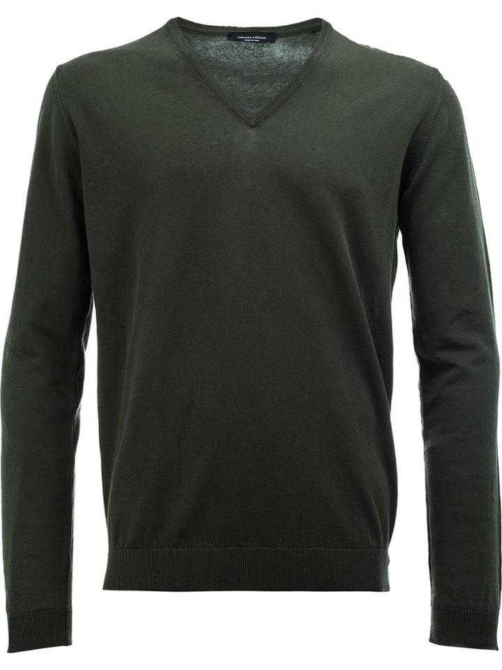 Roberto Collina V-neck Sweater - Green