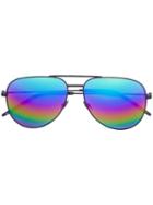 Saint Laurent Reflective Aviators, Women's, Steel/nylon