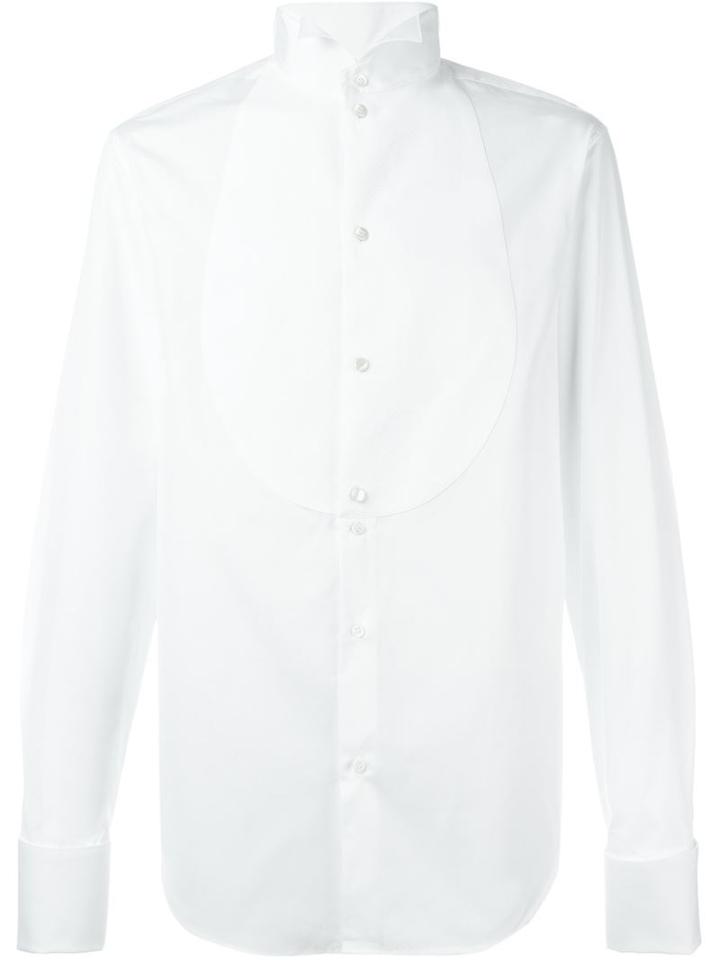 Emporio Armani Tuxedo Shirt, Men's, Size: 40, White, Cotton