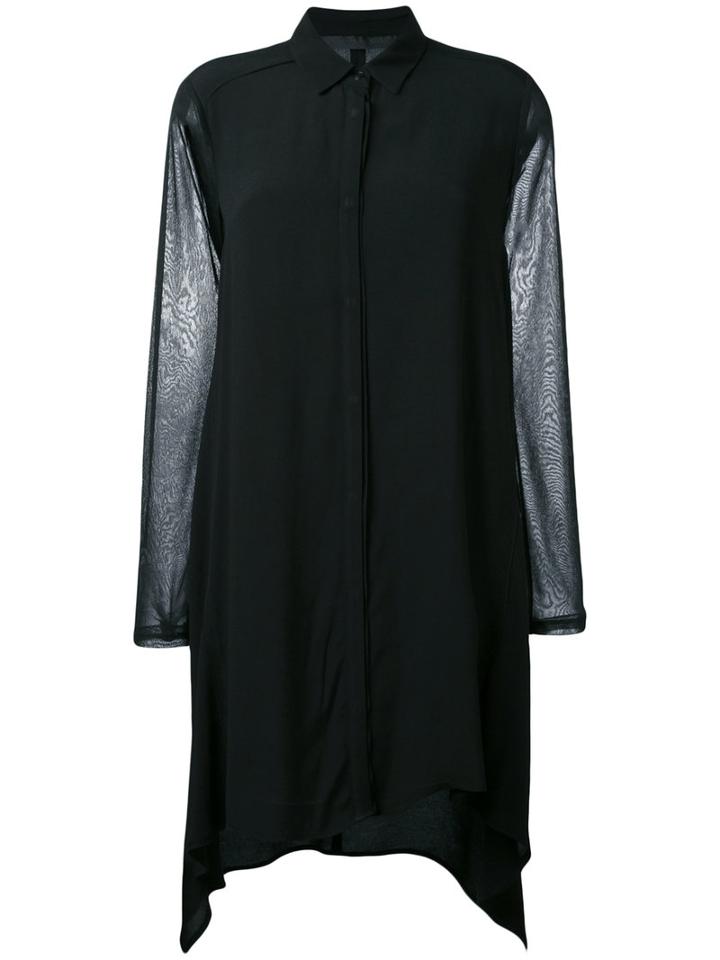 Demoo Parkchoonmoo Asymmetric Shirt, Women's, Size: 42, Black, Rayon/polyester
