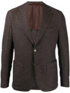 Eleventy Fitted Single-breasted Blazer - Brown