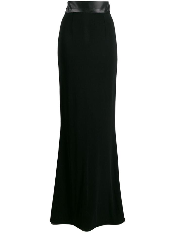 Styland Long Fitted Skirt - Black