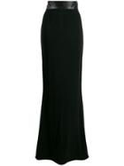 Styland Long Fitted Skirt - Black
