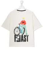 Fendi Kids Teen Ffast T-shirt - White