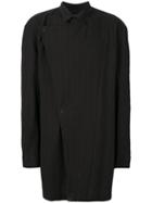 Issey Miyake Men Off-centre Buttoned Shirt - Black