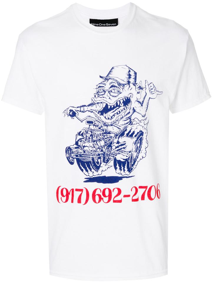 Call Me 917 Printed T-shirt - White