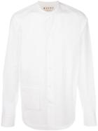 Marni Patch Pocket Shirt, Men's, Size: 48, White, Cotton