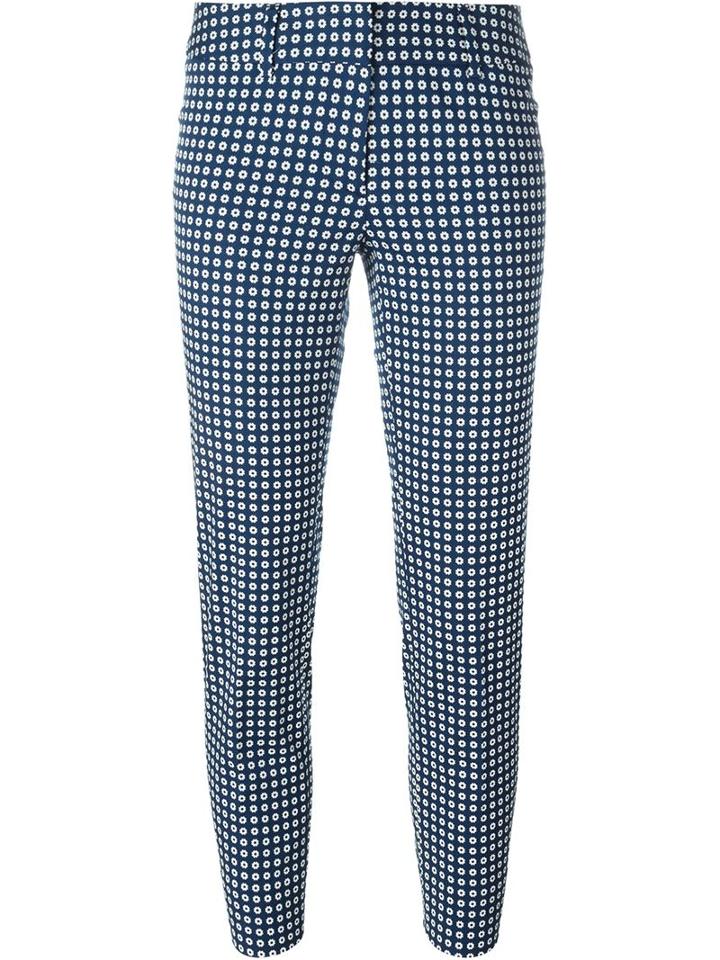 Alberto Biani Small Flower Print Trousers