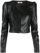 Liu Jo Cropped-length Structured Jacket - Black