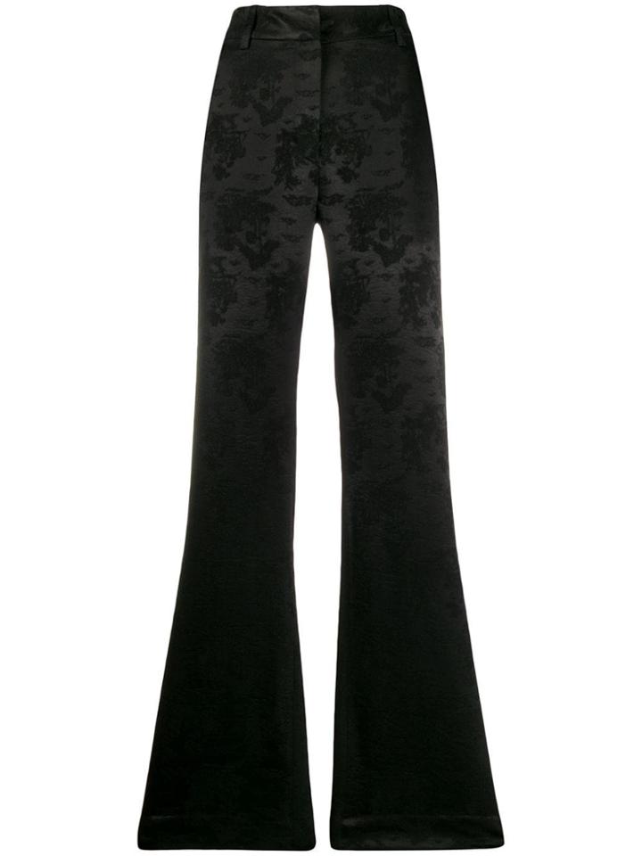 Ann Demeulemeester Minerva High Rise Flared Trousers - Black