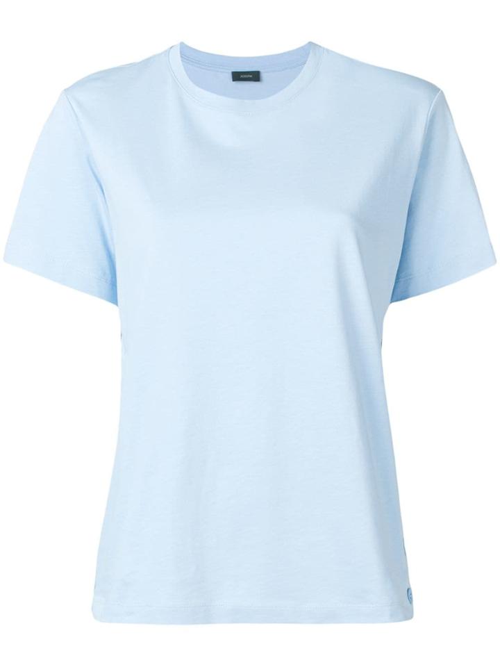 Joseph Side Buttons T-shirt - Blue