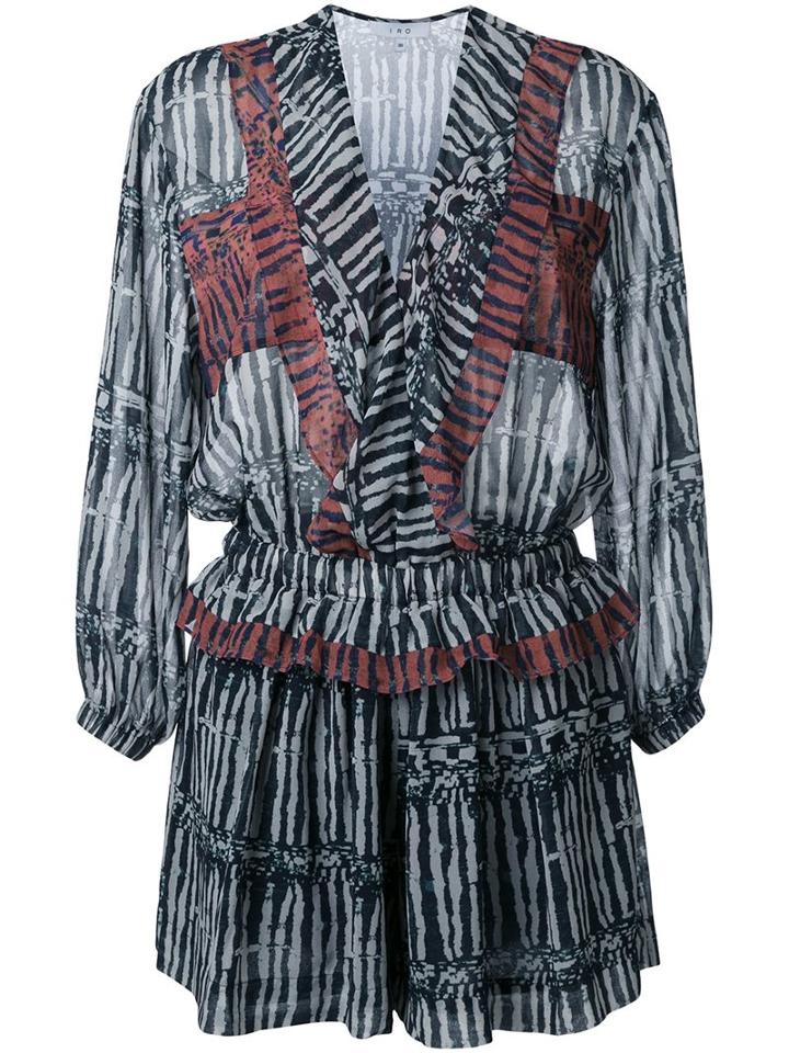 Iro Semi Sheer Ruffled Dress