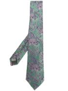 Canali Patterned Tie - Green