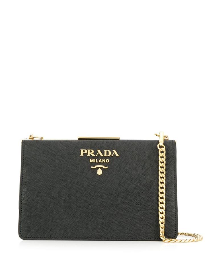 Prada Frame Crossbody Bag - Black