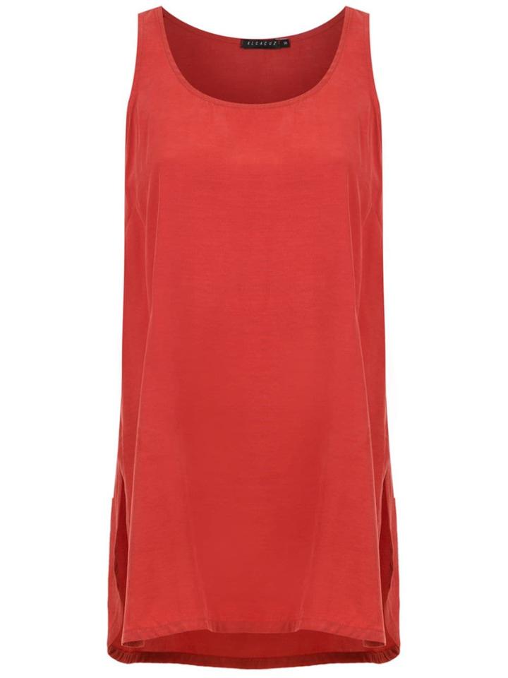 Alcaçuz Lamina Blouse - Red