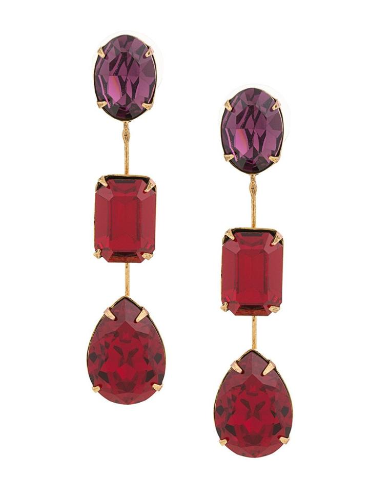 Jennifer Behr Multicoloured Stone Earrings - Metallic
