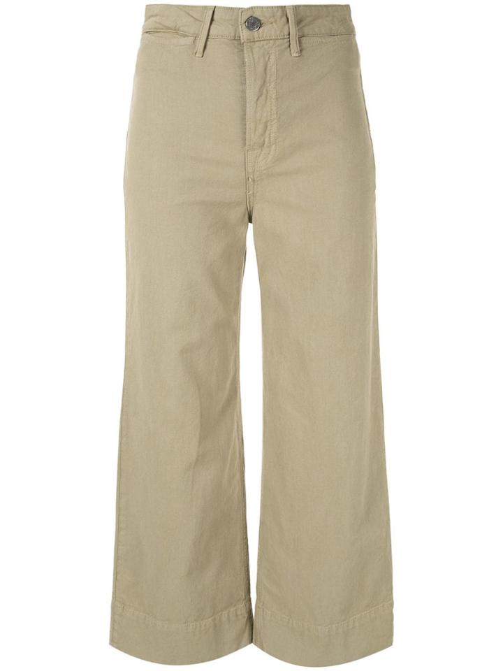 Grlfrnd Campbell Cropped Trousers - Green