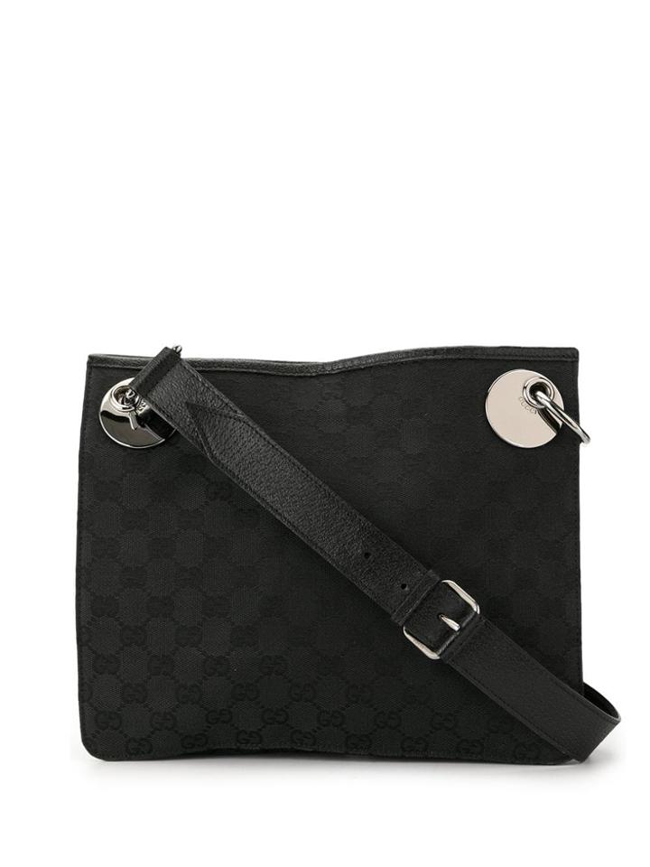Gucci Vintage Guccissima Eclipse Shoulder Bag - Black