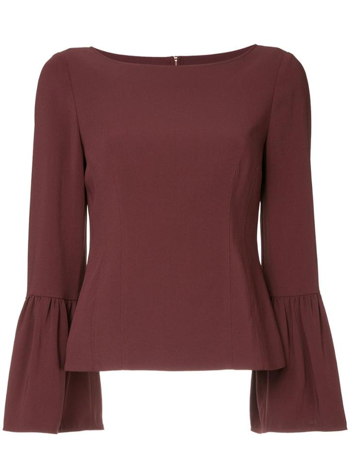 Tibi Ruffled Sleeves Top - Red