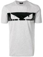 Fendi Bag Bugs-print T-shirt - Grey