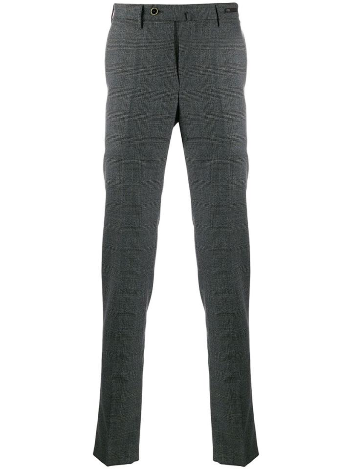 Pt01 Lower Eat Side Hepcat Plaid Trousers - Blue