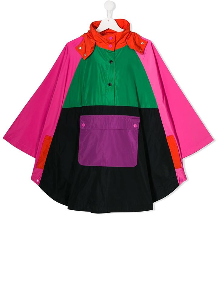 Stella Mccartney Kids Colour Block Rain Jacket - Pink