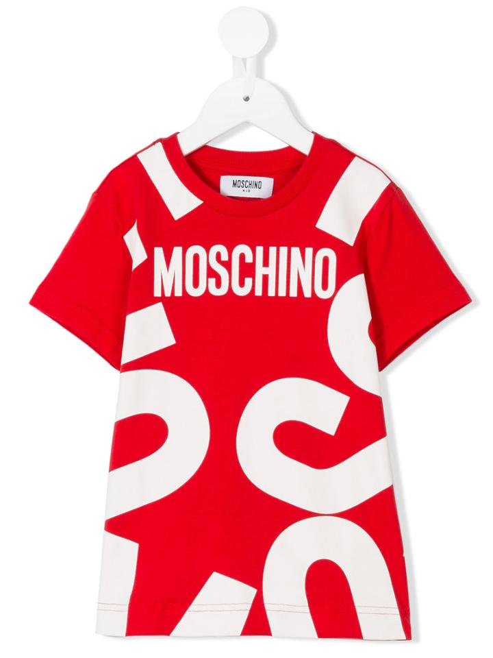 Moschino Kids - Logo Print T-shirt - Kids - Cotton - 8 Yrs, Red