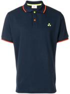 Peuterey Contrast Trim Polo Shirt - Blue