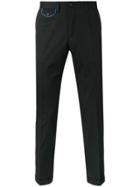 Dolce & Gabbana Embroidered Crown Chinos - Black