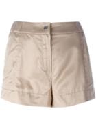 Kenzo Taillored Shorts, Women's, Size: 38, Nude/neutrals, Cupro/viscose/linen/flax/polyester