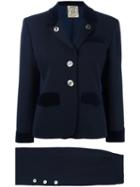 Hermès Vintage Skirt & Jacket Suit, Women's, Size: Large, Blue