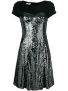 Moschino Vintage Sequinned Bodice Dress - Black