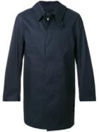Mackintosh Button-down Collar Coat - Blue