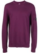 Cp Company Button Detail Sweatshirt - Pink