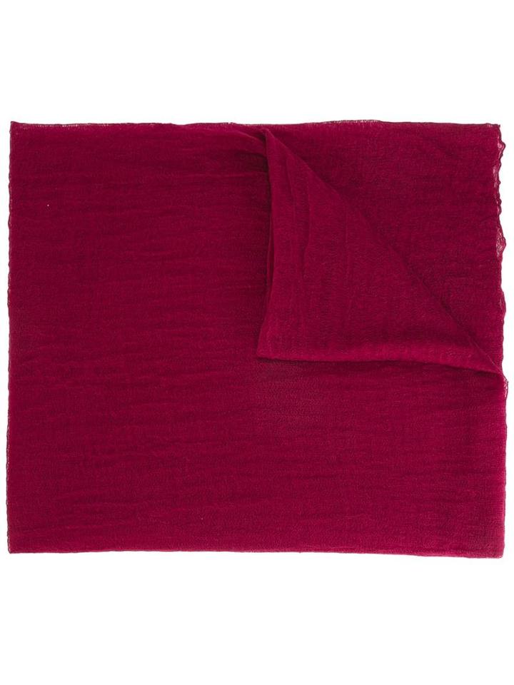 Faliero Sarti 'poseidon' Scarf, Women's, Red, Cashmere/silk
