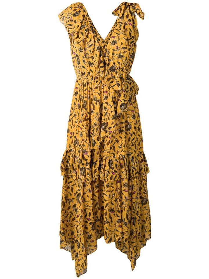Ulla Johnson Dania Midi Dress - Yellow