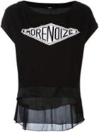 Diesel 'morenoize' Print T-shirt, Women's, Size: Small, Black, Cotton/viscose