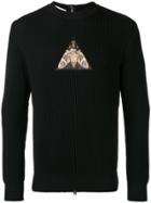Givenchy Patch Zipped Back Sweatshirt - Black