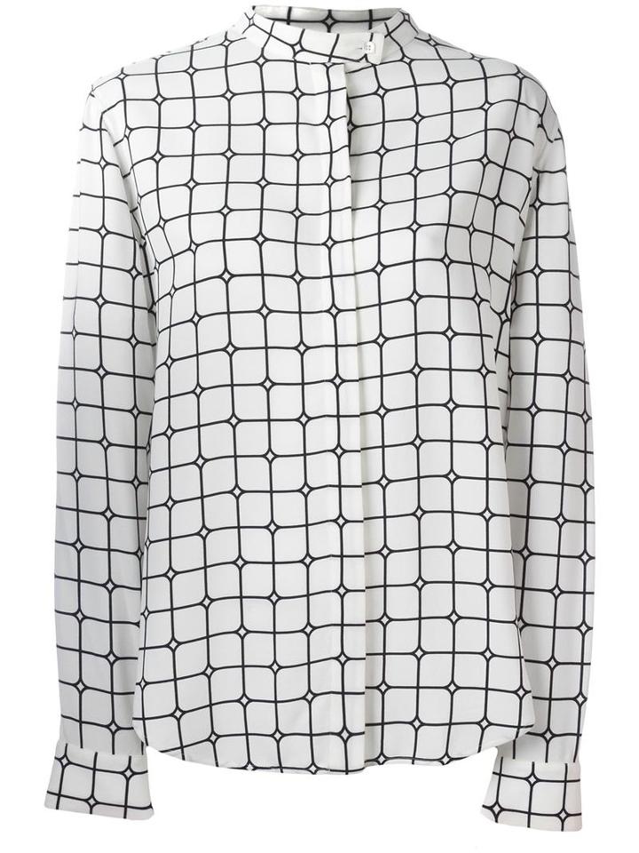 Courrèges 'grid' Shirt, Women's, Size: 34, White, Viscose