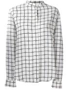Courrèges 'grid' Shirt, Women's, Size: 34, White, Viscose