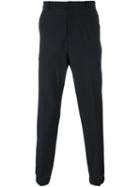 Kenzo Tapered Trousers, Men's, Size: 50, Blue, Spandex/elastane/wool