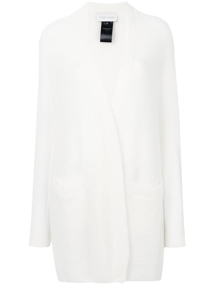 Christian Wijnants - Korai Cardi-coat - Women - Polyamide/virgin Wool - M, White, Polyamide/virgin Wool