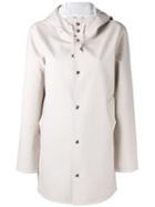 Stutterheim Hooded Raincoat, Women's, Size: Small, Pink/purple, Cotton/polyester