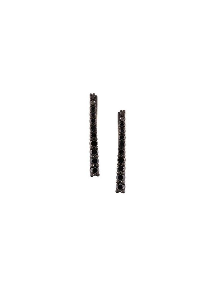 Alinka 'vera' Diamond Cuff Earrings, Women's, Black