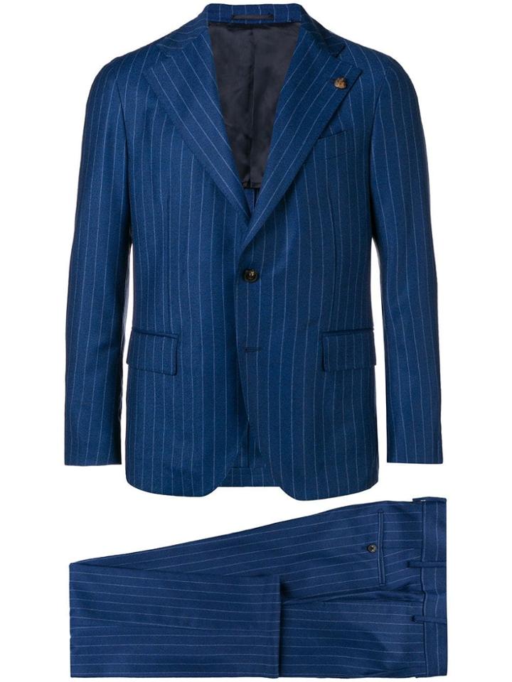 Gabriele Pasini Striped Two-piece Suit - Blue