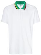 Kenzo Contrast Collar Polo Shirt - White