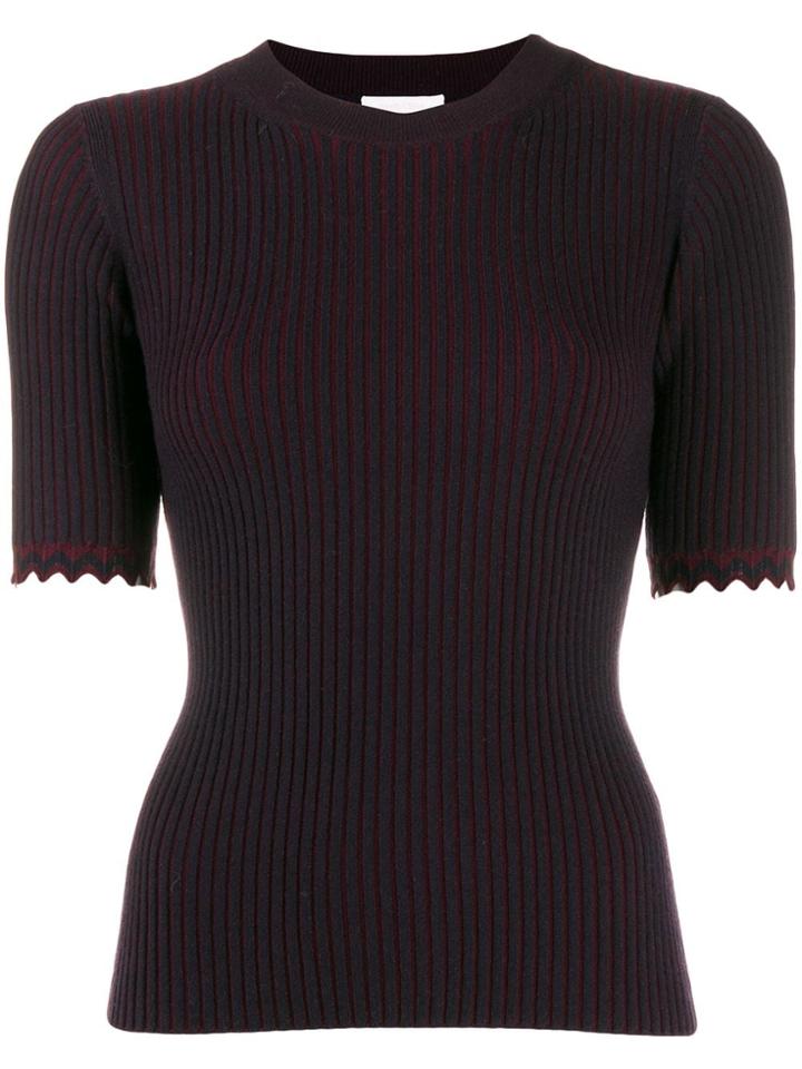 See By Chloé Round Neck Jumper - Blue