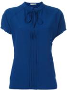 Etro Shortsleeved Blouse, Women's, Size: 42, Blue, Silk
