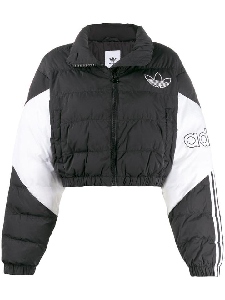 Adidas Cropped Puffer Jacket - Black